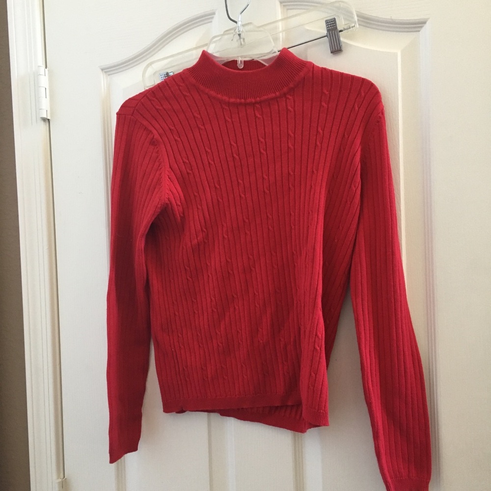 FINAL MARKDOWN Laura Scott mock neck top medium